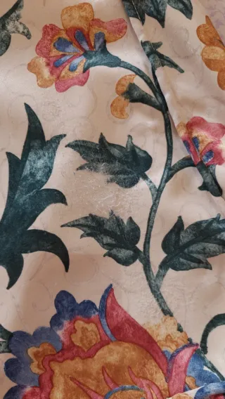 Fundas cojín sofá estampado floral