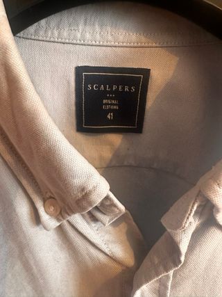 Camisa Scalpers Original Clothing azul oxford tall