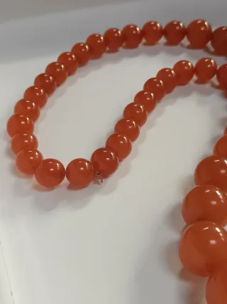 Collana Ambra Pressata Arancione