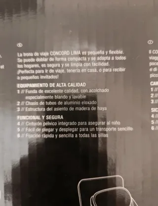 Trona de viaje Concord Lima