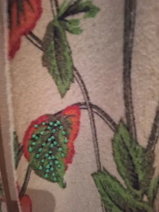 Abrigo caftán Zara pedrería floral