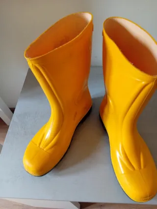 Botas de agua amarillas