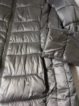 Abrigo acolchado plateado T-38