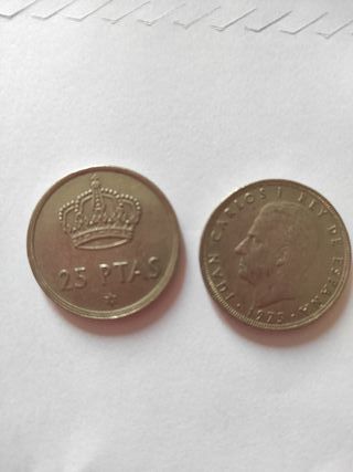 25 Pesetas 1975 Juan Carlos I Rey de España