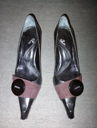 Zapatos de tacón EZZIO piel negro/marrón