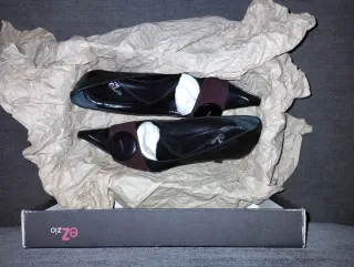 Zapatos de tacón EZZIO piel negro/marrón