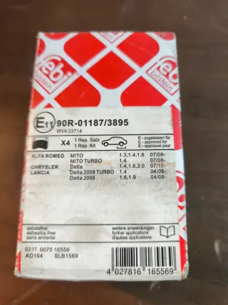 Pastillas de freno 16556