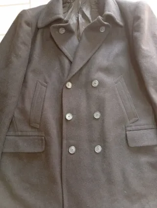 Cappotto nero doppio petto