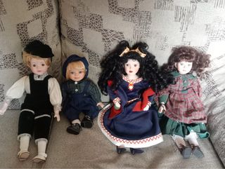 Muñecas de porcelana vintage