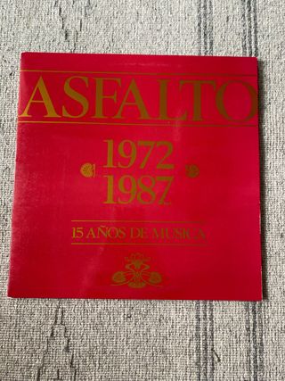 Vinilo Asfalto 1972-1987 15 Años Música