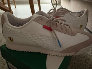 Zapatillas Puma Ferrari Beige/Blanco