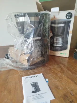 Cafetera Pritech PBP-374 1.25L 800W