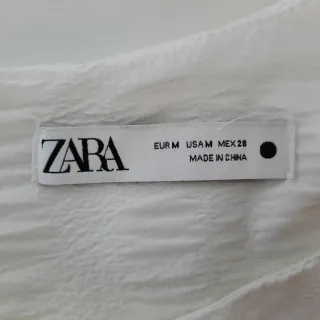 Vestido Zara Blanco Talla M