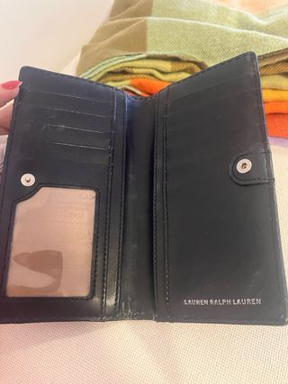 Cartera Piel Ralph Lauren Negra
