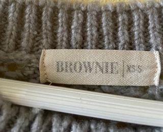 Jersey Brownie calado gris claro talla S