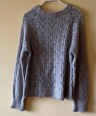 Jersey Brownie calado gris claro talla S