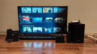 Barra de Sonido Samsung Negra, tv y home cinema