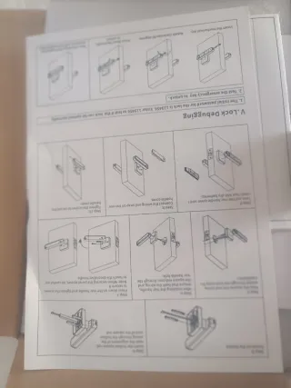 Pomo de puerta inteligente negro