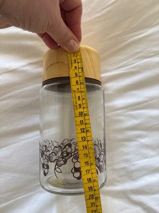 Barattolo Vintage Vetro e Bambù Anni '60