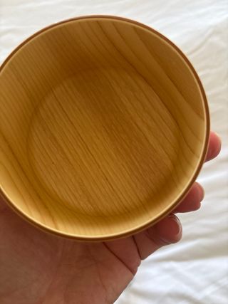 Barattolo Vintage Vetro e Bambù Anni '60