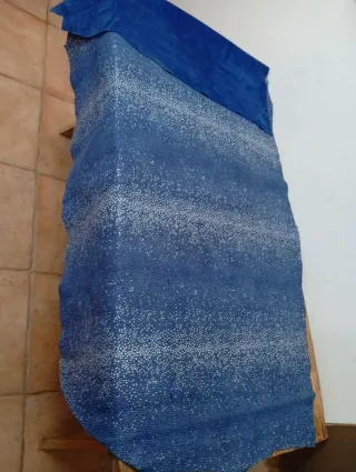 Piel de serraje azul