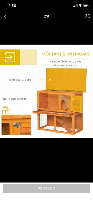 Casa para conejos y pequeños animales