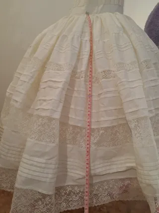 Can can Fallera Niña con enagua cosida.