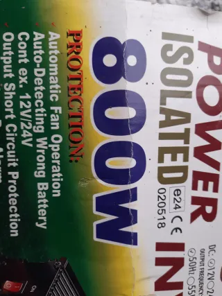 Inversor Inteligente DC-AC 12V 800W