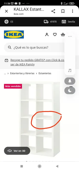 Baldas para estantería Kallax IKEA