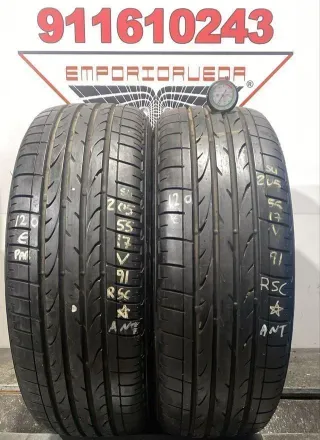 205 55 17 V BRIDGESTONE RUEDA AL 90% VIDA UTIL