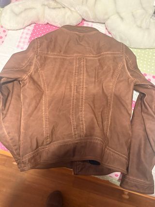 Cazadora mujer cuero  marrón Talla L Nueva
