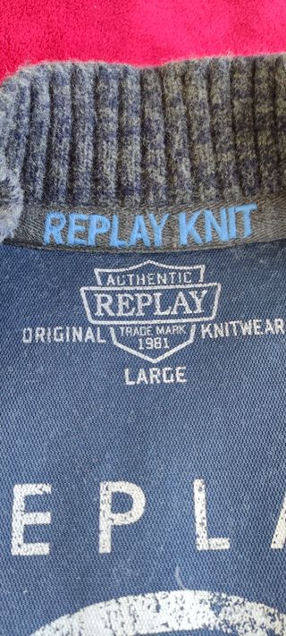 Cardigan Replay Grigio Taglia L