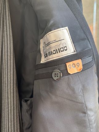 Chaqué de ceremonia negro con chaleco pantalones