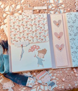 Álbum de fotos hecho a mano