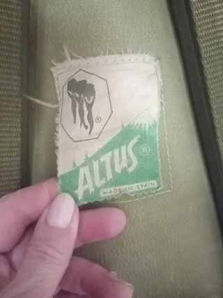 Mochila vintage tipo seta ejército español 1970