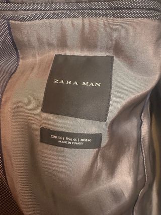 Americana Zara Man Azul Marino Talla 50