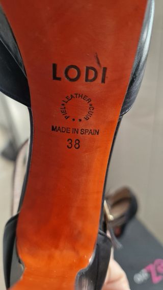 Tacchi Lodi Taglia 38 Nero