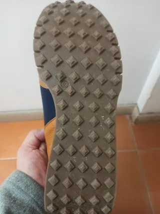 Zapatos Deportivos Hombre Marrón y Azul