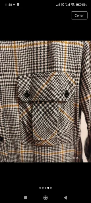 Camisa Mango de otoño/invierno a cuadros