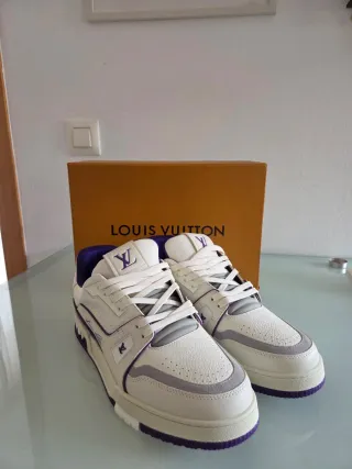 Louis Vuitton LV 54 Zapatillas Morado Blanco