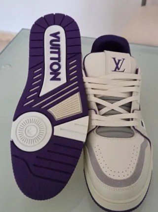 Louis Vuitton LV 54 Zapatillas Morado Blanco
