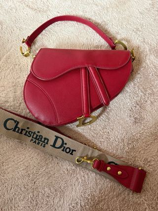 Bolso Dior Saddle Rojo