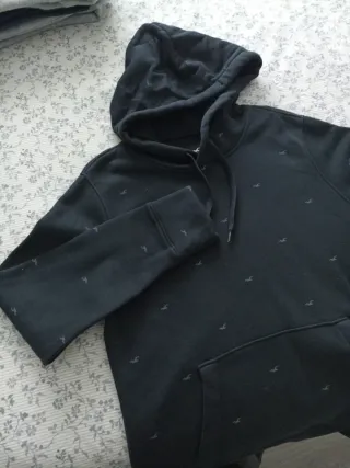 Sudadera Hollister negra talla XS