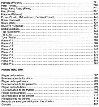 FLORA. LOS ARBOLES DE LA URBANIZACION. LAS HUERTAS