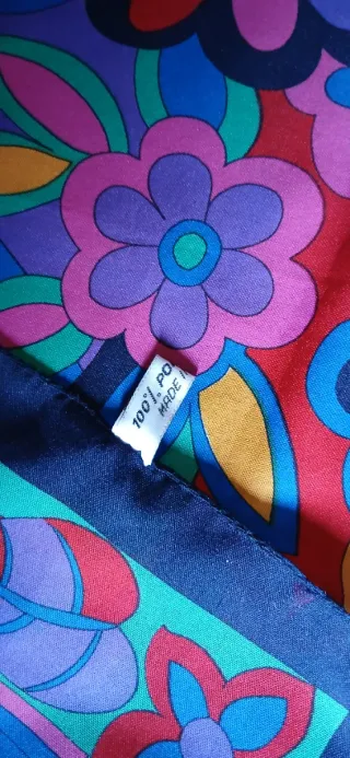 Foulard floreale multicolore