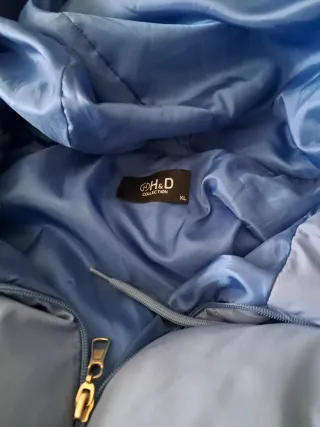 Plumas azul claro talla XL