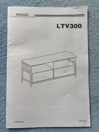 Mueble TV madera y metal