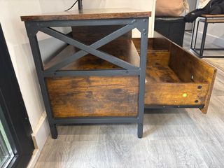 Mueble TV madera y metal