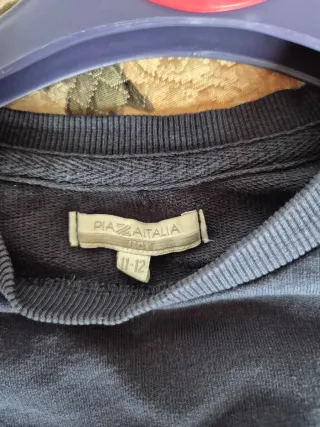 Felpa ragazzo blu con stampa