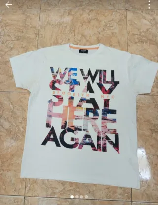 Camiseta INSIDE blanca con estampado